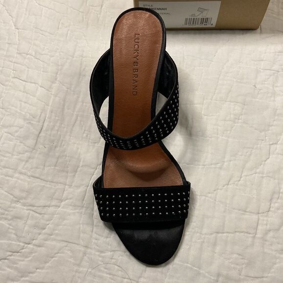 Lucky Brand Mkennah Two Strap Rhinestone Heels size 11 - Picture 4 of 8